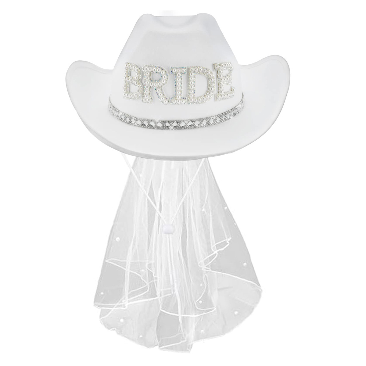 Venta al por mayor transfronteriza Amazon nueva fiesta novia sombrero de vaquero música fiesta sombrero de jazz fieltro sombrero de vaquero occidental