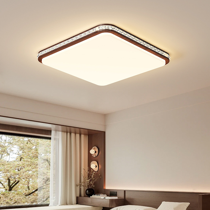 Luz de techo de la sala de estar 2026 nueva luz principal de color nuez de estilo medieval de la sala de estar luz de techo de la habitación luz 472L