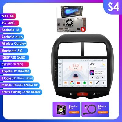 DVD Navigation — Jinxuan Android Large Screen Car - model-b-with-rockford-432g-wifi4g-lte-version-7862-carplay-eight-core-10-inches-is-suitable-for-new-jinxuan-mitsubishi-asx-2010-2018