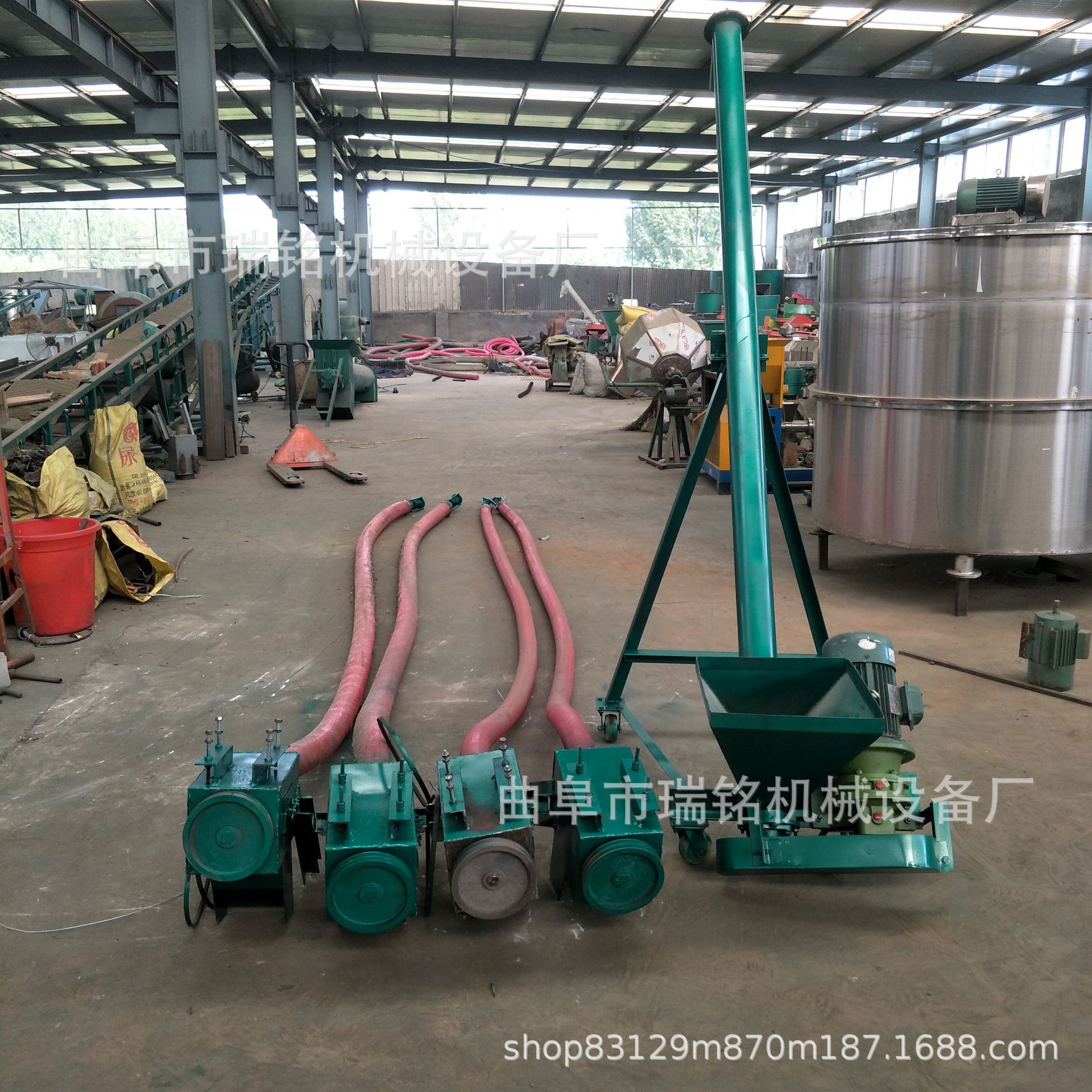 瑞铭水稻车载式上料机家用自吸式粮食吸谷机TGFF 家用车载吸粮机