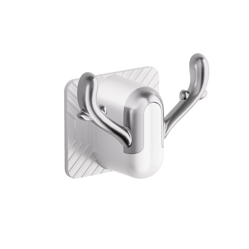 Gancho pegajoso sin perforaciones cocina multifuncional gancho de pared de baño sin costuras adhesivo fuerte adhesivo detrás de la puerta colgante de pared sin clavos