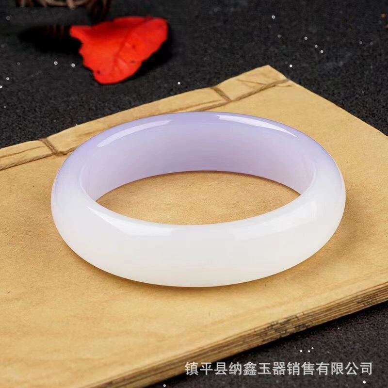 Purple emerald bracelet jade