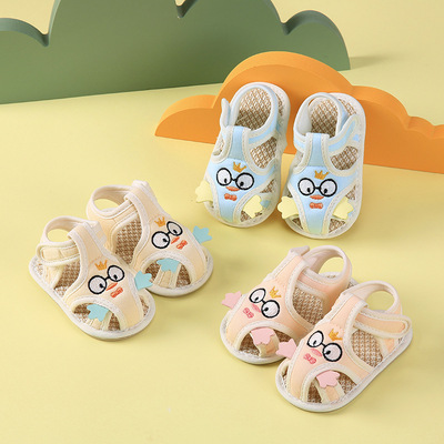 新款婴儿凉鞋0-1岁软底学步鞋男 女宝宝鞋子新生儿步前童鞋批发|ms