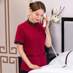 Hotel cleaning workwear long-sleeved spring summer guest room community property home care cleaning aunt short-sleeved workwear