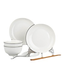 瓷之輝-人碗碟套裝家用陶瓷北歐簡約個性碗筷盤子組合餐具