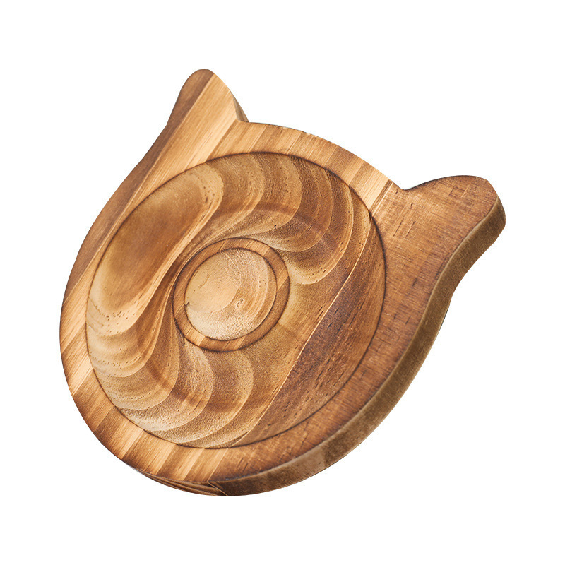 Placa de pulsera de madera maciza Placa de exhibición redonda con cuentas Pulsera Placa de almacenamiento de pulsera Paleta de almacenamiento de exhibición de joyería