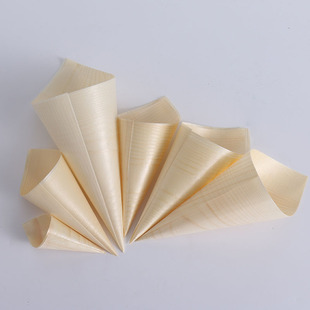 Wholesale Disposable Woodskin Roll Woodskin Ice Cream Bucket Jelly Pudding Small Meatballs Woodskin Roll Woodskin Egg Roll