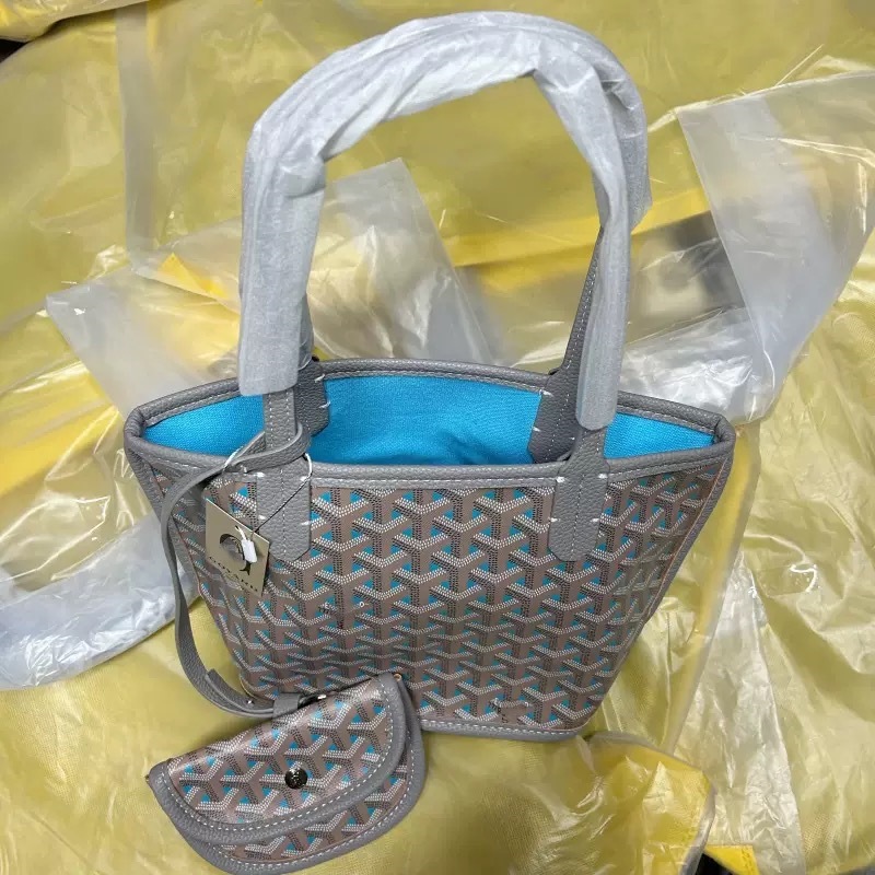 Tote bags両面トートバッグ小サイズ菜藍子カジュアル犬牙片肩女包子母ショッピングバッグ