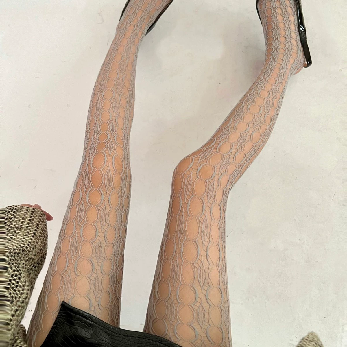 Summer Retro Tights (Women) — Lace Fishnet, One Size, Multiple Patterns