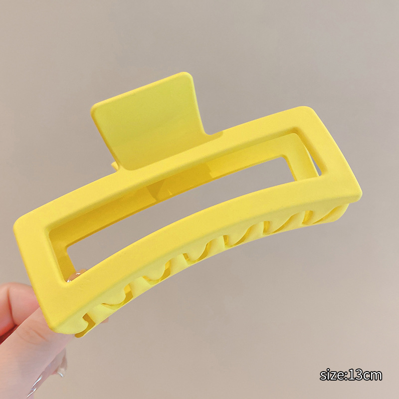 Volumen de pelo de gran tamaño antideslizante gran tiburón clip de pelo cuadrado clip de pelo cabeza de espalda clip de pelo tocado updo clip de pelo femenino