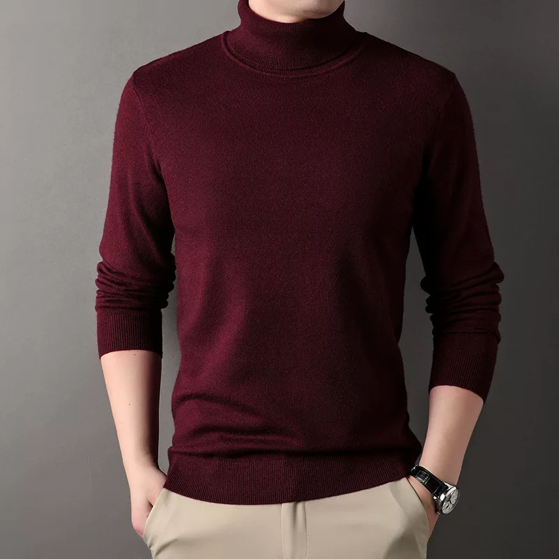 Juzhi 2024 Autumn and Winter New Half Turtle Collar Wool Fashion Basic Slim Fit Style Bottoming Shirt 6071