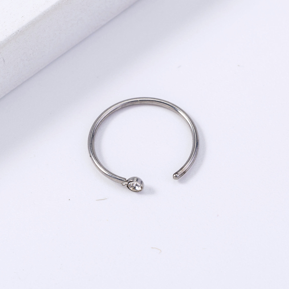 Geometric Stainless Steel Plating Nose Ring Nose Studs display picture 5