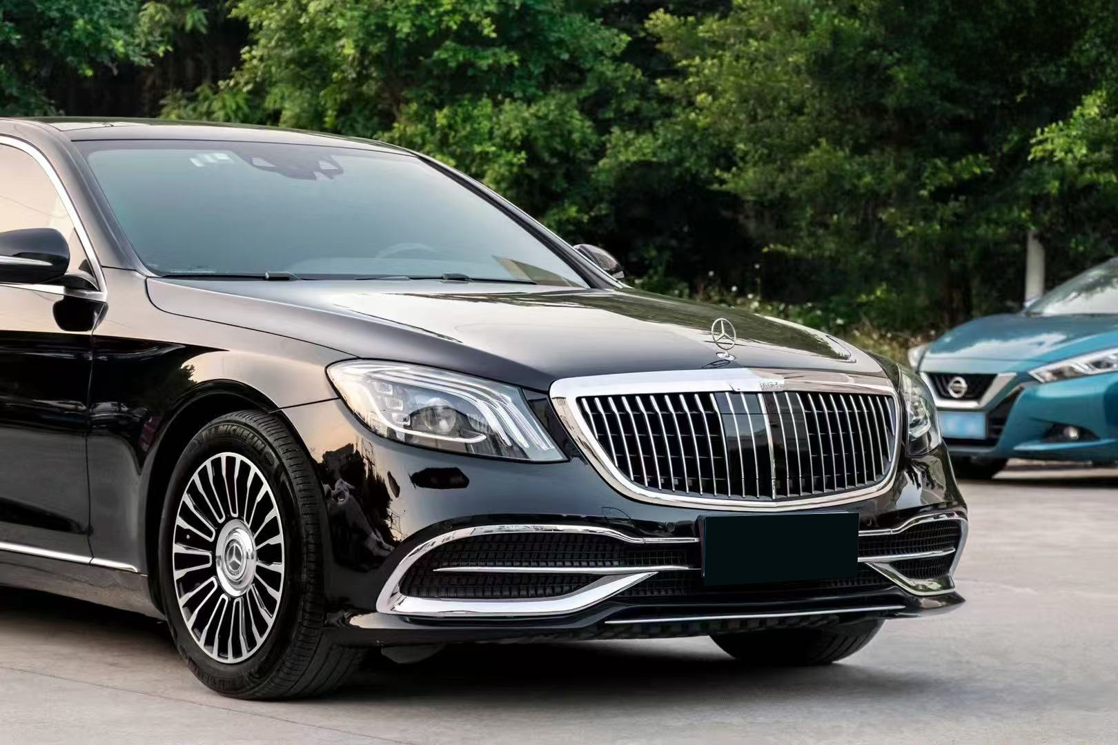 Applicable to 18-20 Model Mercedes-Benz S-Class W222 Late-Model Versions, Modified with Maybach Body Kit, Upgraded Front and Rear Bumpers and Grille