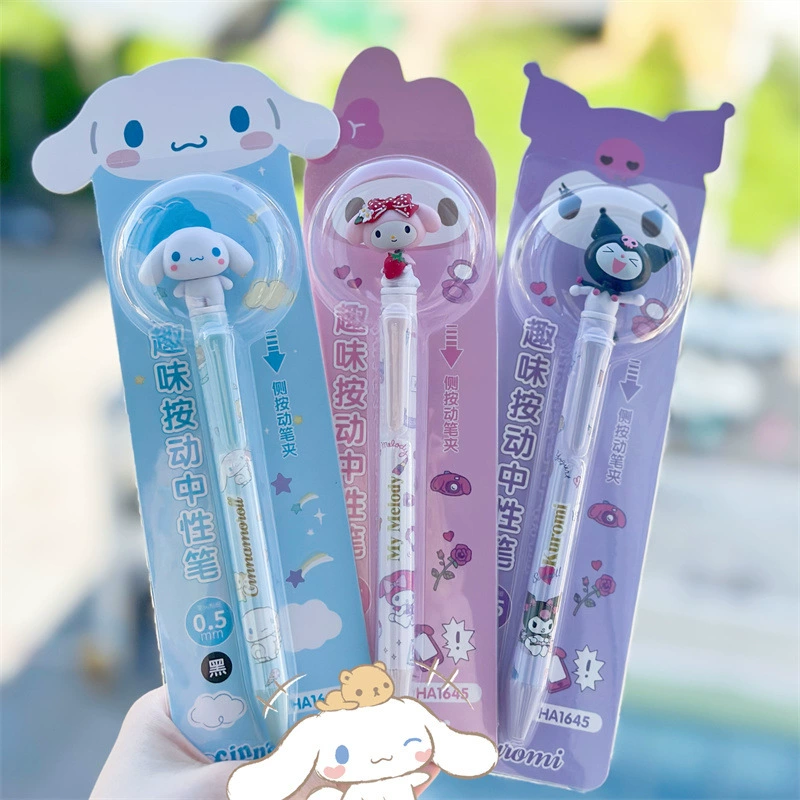Появляется новый Sanrio серия смешной гель-ручка для карандаша, карикатура, учебник специальная ручка, чёрная слепая коробка водяная ручка