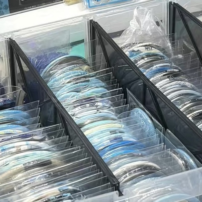 デスクトップ多機能大容量仕切り付き防塵ボックス谷子バー周辺手帳シール公仔収納ボックス|undefined