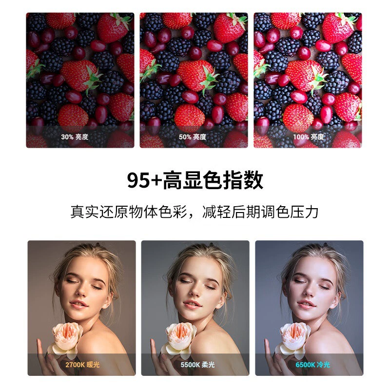 Карманный ручной осветитель, двухцветная лампа для фотосессий, для камеры
