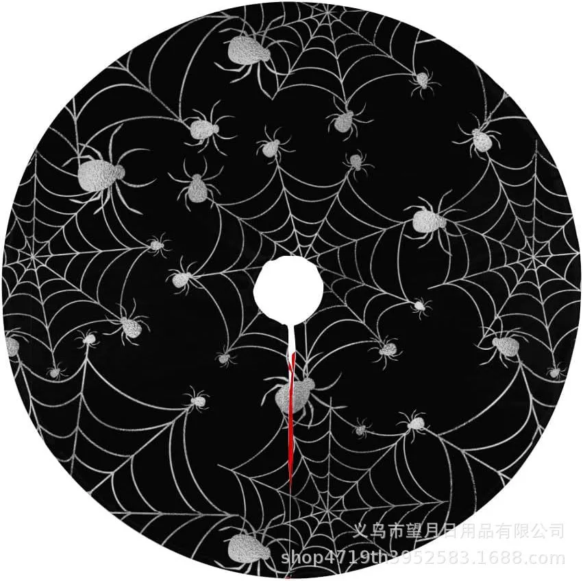 Кроссбордная сеkс Halloween елочная юбка новая фланелевая линя рождественские украшения тыква призрак летучая мышь черная кошка ведьма