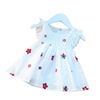 Summer children's dress with sleeves for early age girl's, skirt, 6-9-12 month, 1 years, 2-3 years