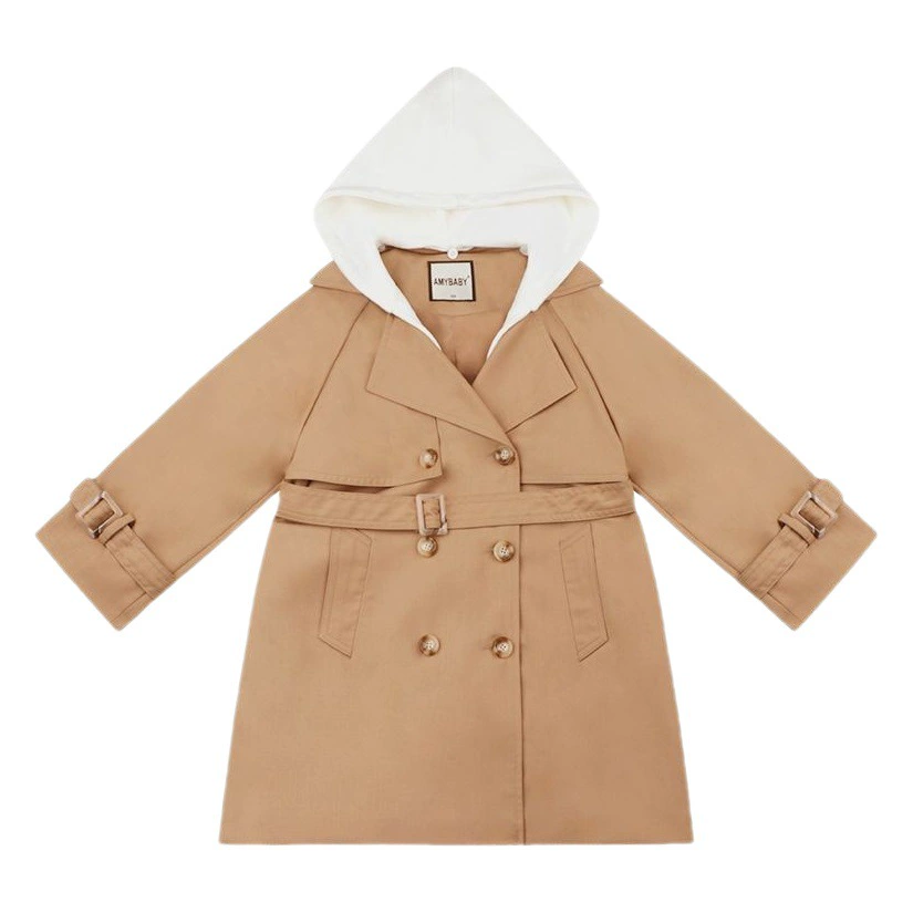 Ветровка для девочек, новинка 2025 года, детская весенняя одежда, семейная простая модная элитная куртка с капюшоном в иностранном стиле, модный топ