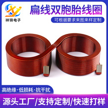 扁線雙胞胎線圈大功率濾波空芯電感新能源汽車空心車載車載專用