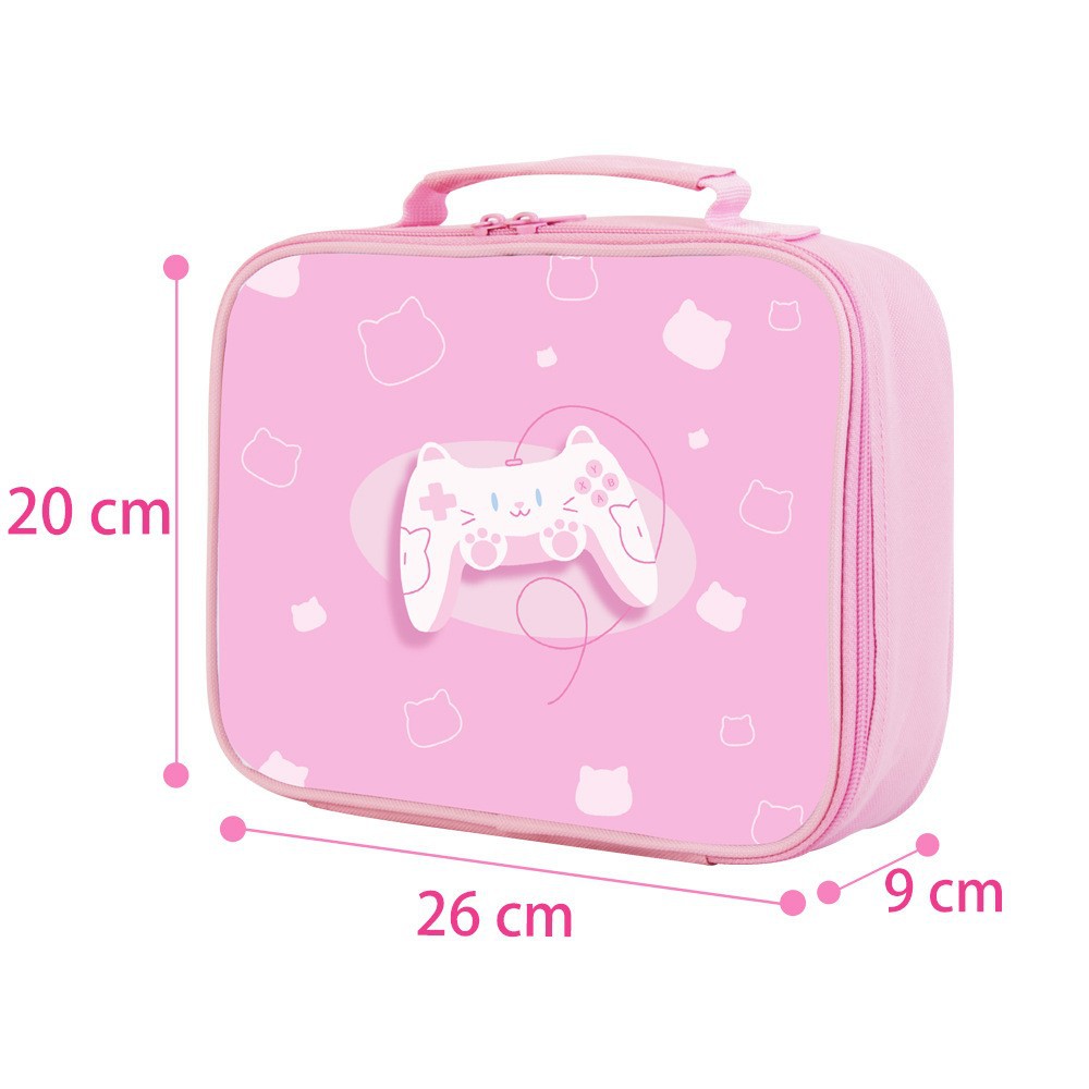 Handheld capacious picnic bag, wear-resistant waterproof material, horizontal version, for import