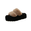 Keep warm demi-season slippers indoor platform, footwear, wholesale