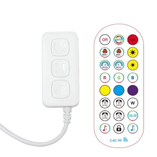 Led Bluetooth Color Controller Three-Button 17-Key 21-Key 40-Key Remote Control Music Wifi Dimming and Color Adjustment
