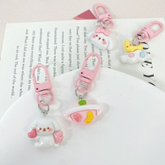 可愛星球小狗鑰匙扣甜美少女閨蜜情侶禮物卡通書包掛件配飾掛飾
