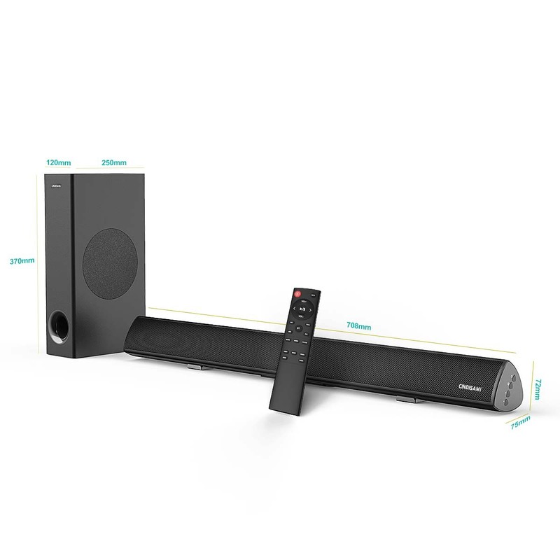 エコー壁soundbarバーテレビスピーカー無線ホームシアター120W大出力音覇bluetooth音|undefined