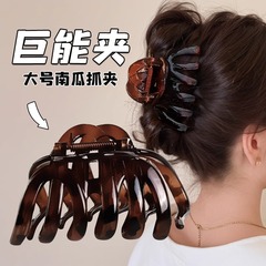 大きな髪の量のためのカボチャのヘアクリップ、ハイエンドの気質、女性の後頭部のヘアクリップ、サメのヘアクリップ、ヘアアクセサリー