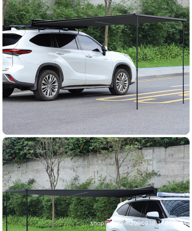 Suitable for Highlander Special Roof Rack Crown Land Car Platform Folding Ladder Roof Rack Modification