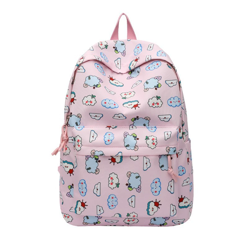 Capacious backpack, fresh cartoon small bag for traveling, for students