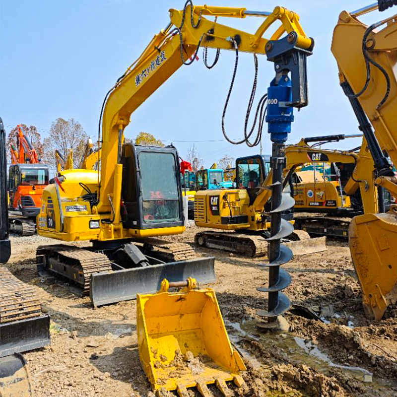Japón original Komatsu de segunda mano noventa por ciento nueva excavadora agrícola miniatura de 7 toneladas PC70 PC55