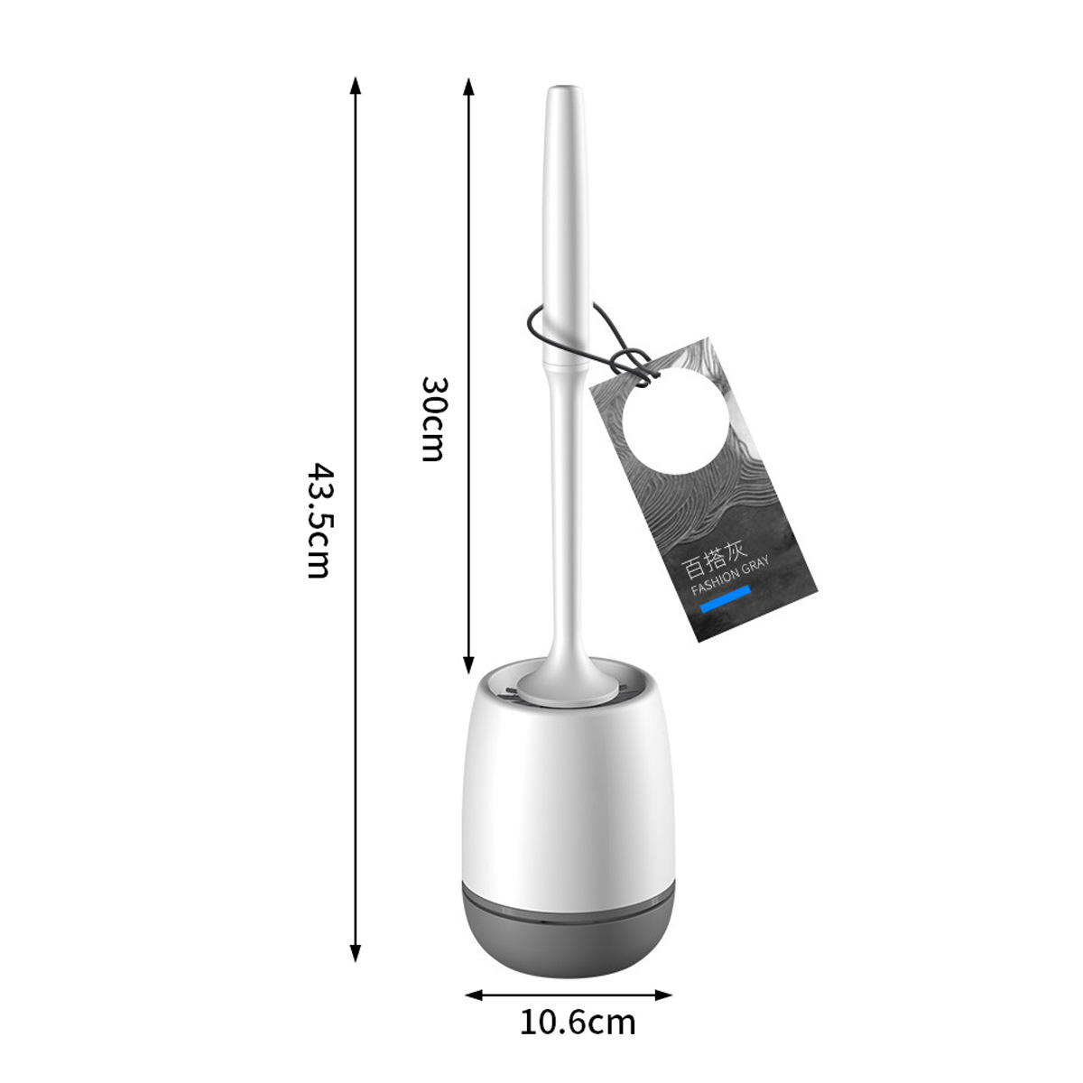 Ou runzhe cepillo de baño de acero inoxidable con base de limpieza del hogar cepillo de lavado de inodoro de piel suave cepillo de limpieza de mango largo