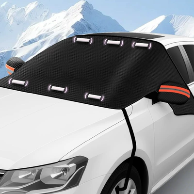 Oxford Cloth Thickened Snow Shield Car snow shield - 3606-orange-free-non-woven-storage-bag
