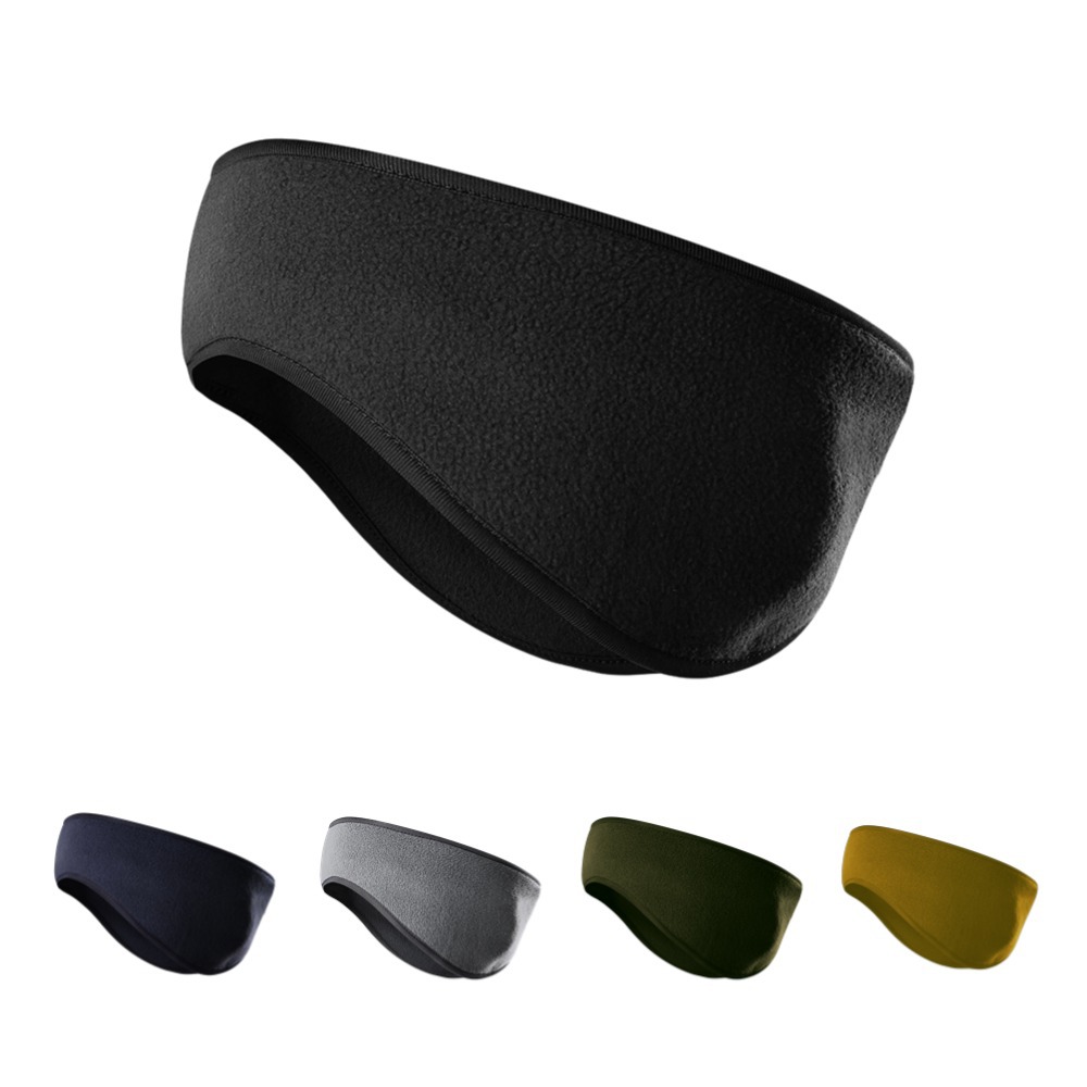 Cross-Border Fleece Ear Protection Headband, Polar Fleece Outdoor Sports Headband, Cycling and Skiing Warm Windproof Forehead Protector and Ear Muffs