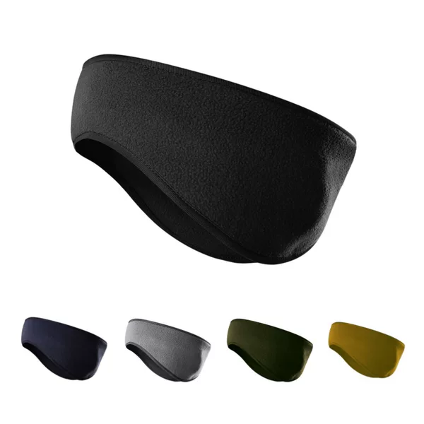 Cross-Border Fleece Ear Protection Headband, Polar Fleece Outdoor Sports Headband, Cycling and Skiing Warm Windproof Forehead Protector and Ear Muffs
