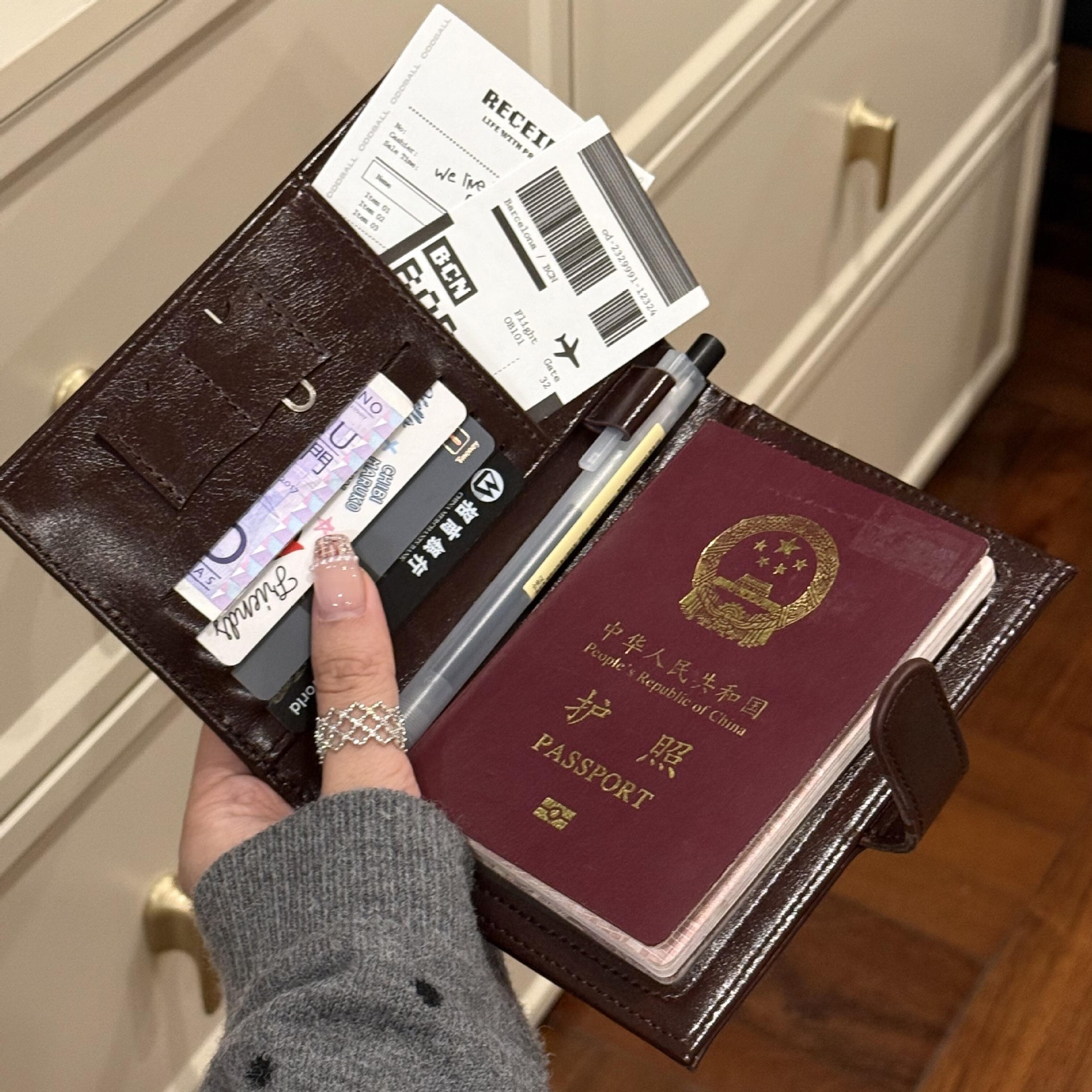 Nuevo paquete de tarjetas para hombres, tarjeta bancaria, licencia de conducir, tarjeta multiplaza, cartera, tarjeta, cartera, pasaporte, bolsa