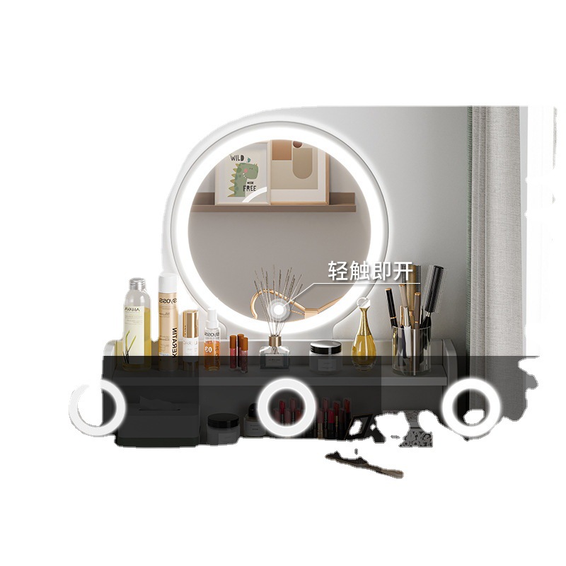 Tocador dormitorio moderno simple pequeño apartamento en línea celebridad ins estilo mesa de maquillaje espejo simple nueva mesa de maquillaje pequeña