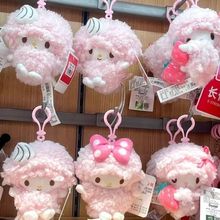 可爱毛绒小羊挂件钥匙扣公仔挂件小草莓奶油小羊考拉套装玩偶挂饰