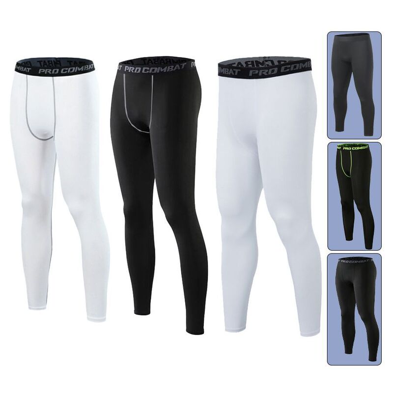 Fitness Men Wholesale Compression Training Jogging Leggings Basketball Gym Breathable Quick-drying Sports Tight Trousers Fitness Men Wholesale Compression Training Jogging Leggings Basketball Gym Breathable Quick-drying Sports Tight Trousers