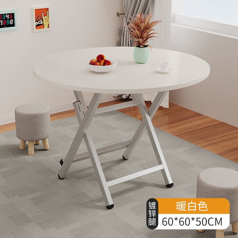 Mesa plegable, mesa de comedor, hogar, mesa de comedor simple multifuncional, casa de alquiler, puesto portátil al aire libre, mesa pequeña para cenar