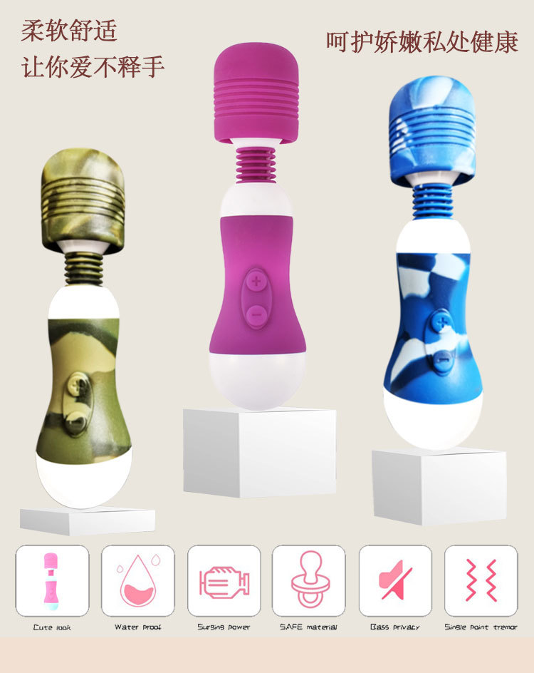Rechargeable Mini Bullet Vibrator, Silent Av Stick Massager for Couples, Liquid Silicone — detail image 10