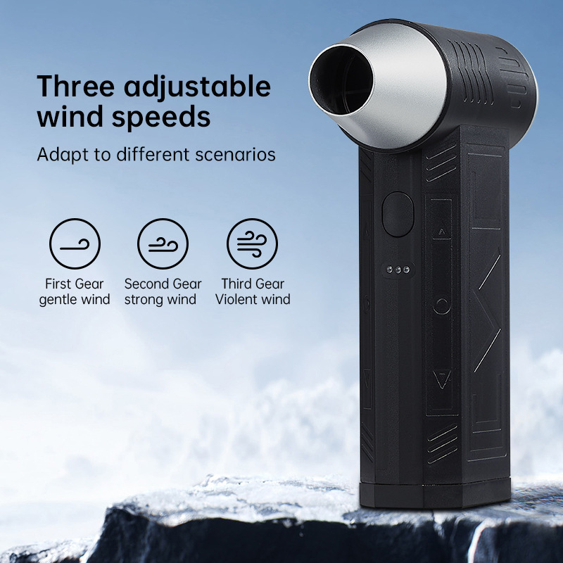 2025 nuevo ventilador turbo violento mini camping ventilador portátil al aire libre de alta velocidad de remoción de polvo ajustable camping