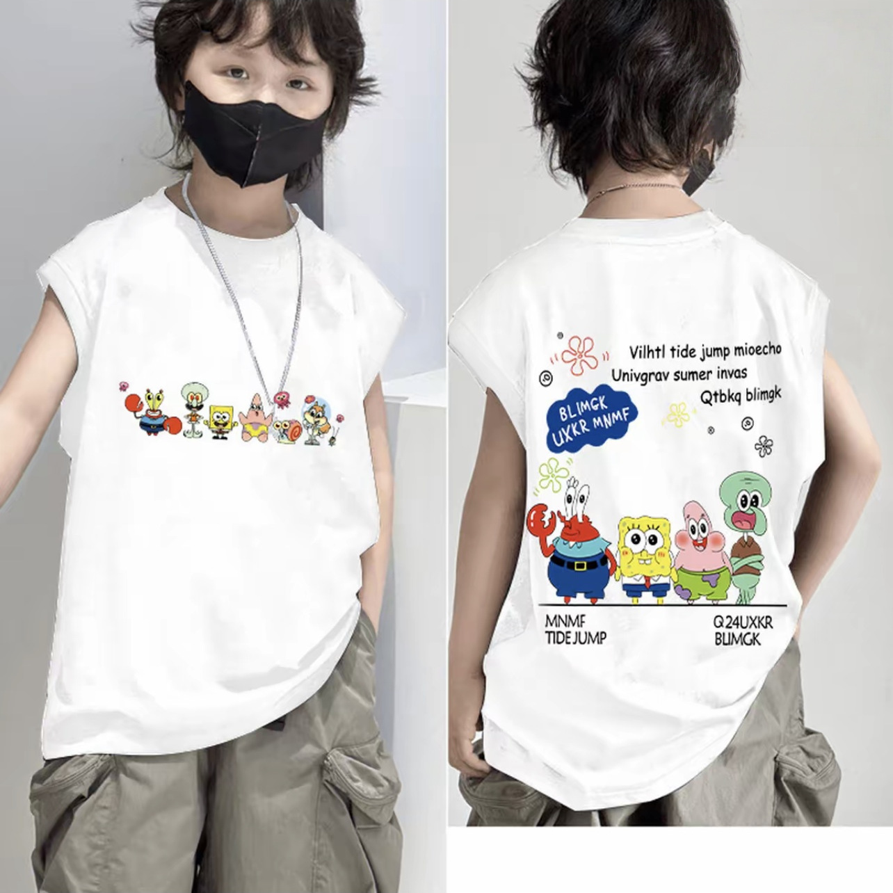 화이트 비치버그 양면 인쇄