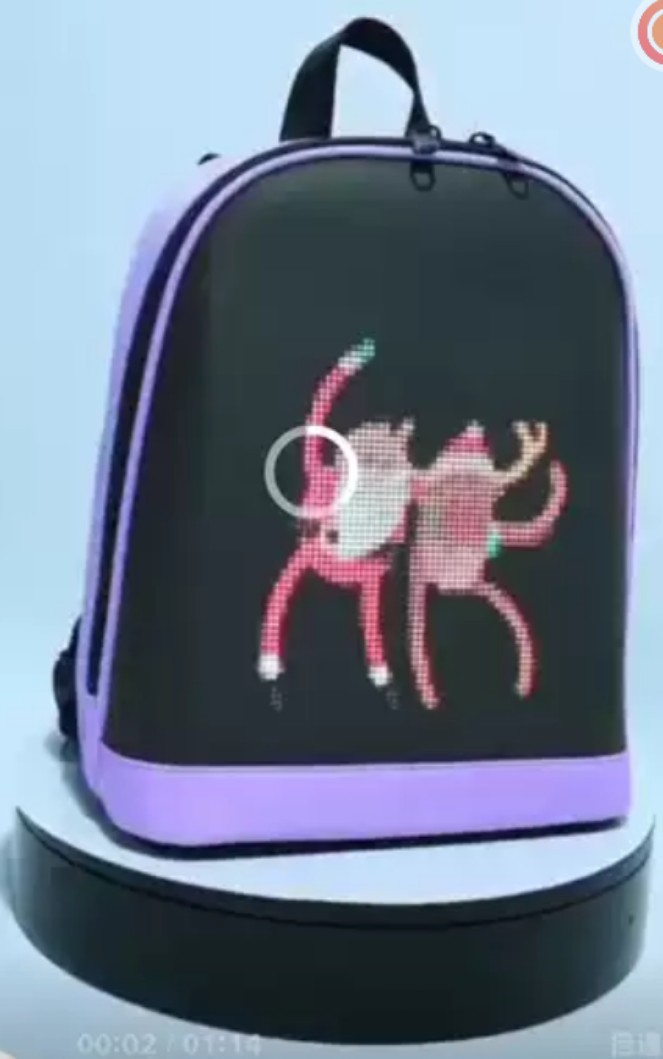 Publicidad LED mochila luminosa mochila de comercio exterior transfronteriza mochila deportiva de ocio impermeable bolsa de estudiantes