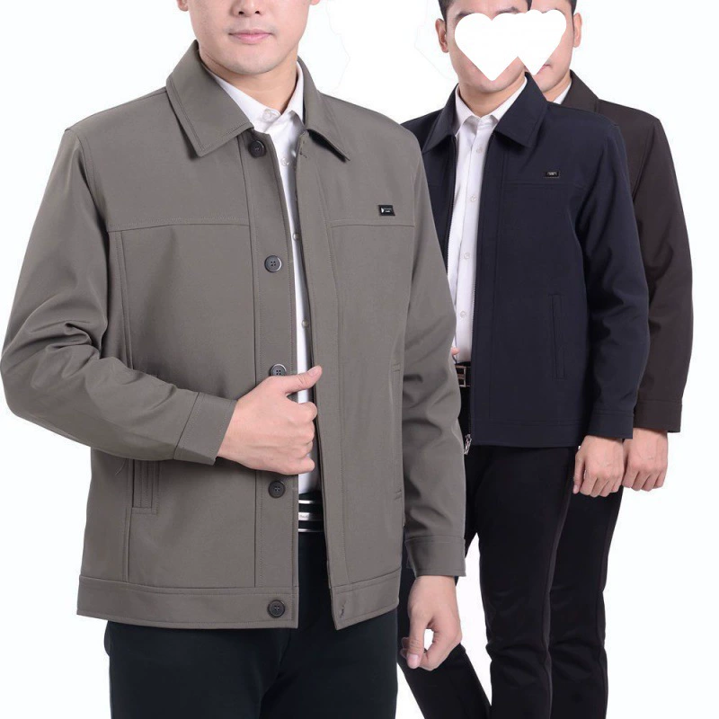 Весенняя куртка среднего возраста мужская старая куртка осенняя толстая куртка BB старик повседневная одежда осенняя оптовая продажа