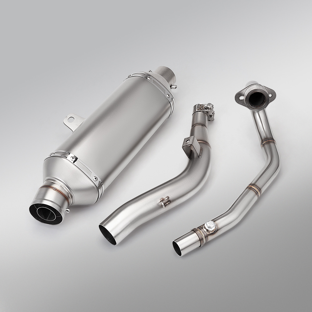 Motorcycle Crf300L Stainless Steel Split Front Exhaust Pipe and Rear Muffler Full Set 2021-2023