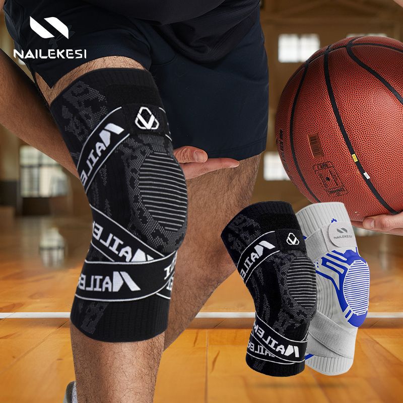 Rodilleras deportivas Rodilla masculina Baloncesto corriendo menisco profesional anticolisión antideslizante para hombres trepando escaleras absorción de impactos cuerda de salto