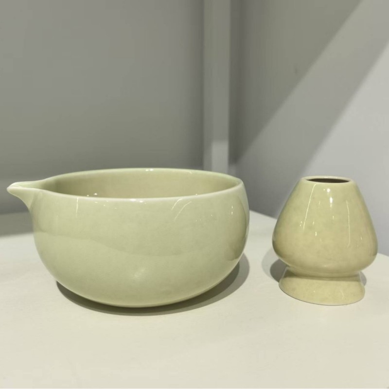 口付き抹茶ボウル、陶器製日本抹茶ボウル、抹茶ツール、茶筅、宋代茶セット、大腹ボウル|undefined